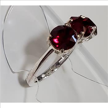 No Reserve Ruby Swarovski Crystal Ring Size 9