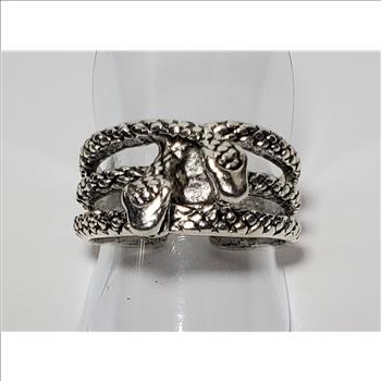 No Reserve Intertwined Snakes Ring Size 9