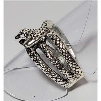 No Reserve Intertwined Snakes Ring Size 9