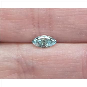 No Reserve .37 ct Natural Blue Diamond Marquise Cut Loose Gemstone