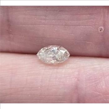 No Reserve .36 ct Natural  Diamond Marquise Cut Loose Gemstone