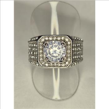 No Reserve Simulated Diamond Ring Size 9