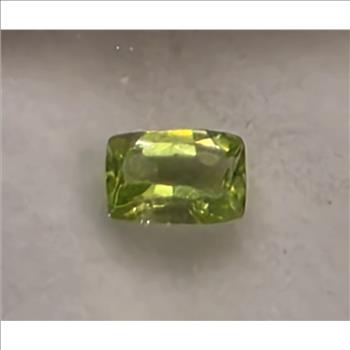 No Reservet Natural Peridot Cushion Cut Loose Gemstone