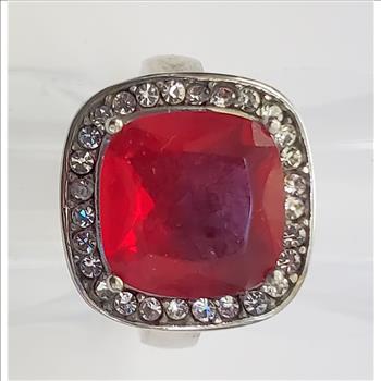 No Reserve Ruby & Topaz Ring Size 7
