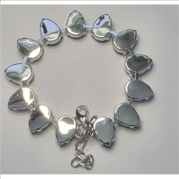 No Reserve Blue Austrian Crystal Tennis Bracelet