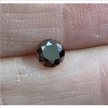 No Reserve  51 ct Natural Chocolate Diamond Round Cut Loose Gemstone