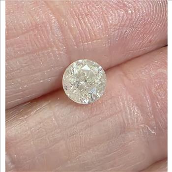 No Rserve .71 ct Natural Diamond Round Cut Loose Gemstone