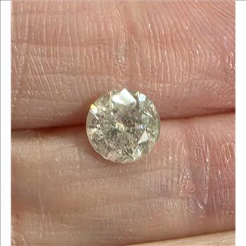 No Rserve 1.28 ct Natural Diamond Round Cut Loose Gemstone