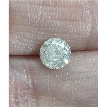 No Rserve .82 ct Natural Diamond Round Cut Loose Gemstone