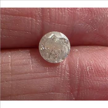 No Reserve  .64 ct Natural Diamond Round Cut Loose Gemstone