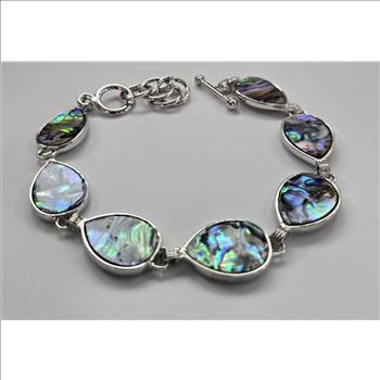 No Reserve Natural Abalone Shell Bracelet