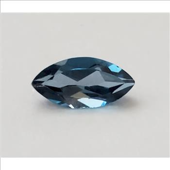 No Reserve Natural London Blue Topaz Marquise Cut Loose Gemstone