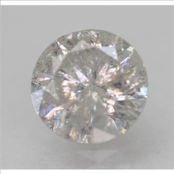 No Reserve .53 ct Natural Diamond Round Cut Loose Gemstone