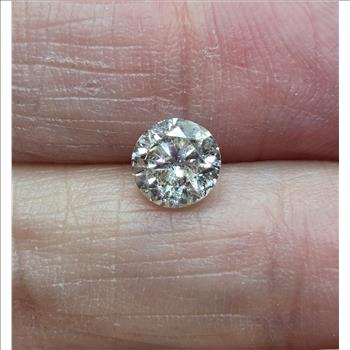 No Reserve .85 ct Natural Diamond Round Cut Loose Gemstone