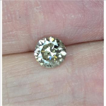 No Reserve .24 ct Natural Diamond Round Cut Loose Gemstone