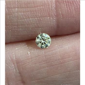 No Reserve  .22 ct Natural Diamond Round Cut Loose Gemstone