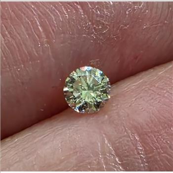 No Reserve  .19 ct Natural Diamond Round Cut Loose Gemstone