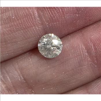 No Reserve  .85 ct Natural Diamond Round Cut Loose Gemstone