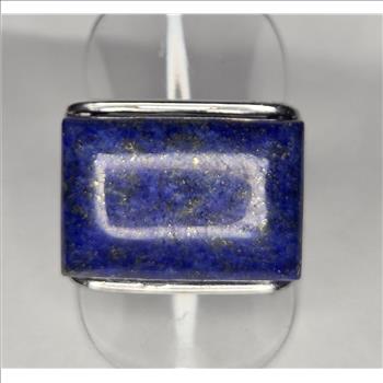 No Reserve Natural Lapis Lazuli Ring Size 10