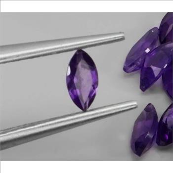 No Reserve Natural Amethyst Marquise Cut Loose Gemstone