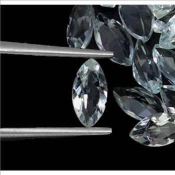 No Reserve Natural Aquamarine Marquise Cut Loose Gemstone