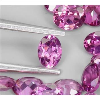 No Reserve Natural Raspberry Rhodolite Garnet Oval Cut Loose Gemstone