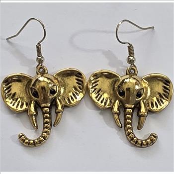 No Reserve Elephant Dangle Earrings