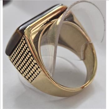 No Reserve Natural Tigers Eye Ring Size 11