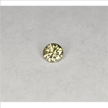 No Reserve .15 ct Natural  Champagne Diamond Round Cut Loose Gemstone