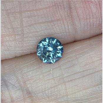 No Reserve  .56 ct Natural Blue Diamond Oval Cut Loose Gemstone