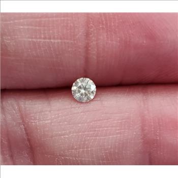 No Reserve .15 ct Natural Diamond Round Cut Loose Gemstone