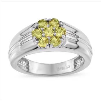 No Reserve Natural Peridot RIng Size 11