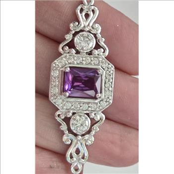 No Reserve Alexandrite & Zircon Bracelet