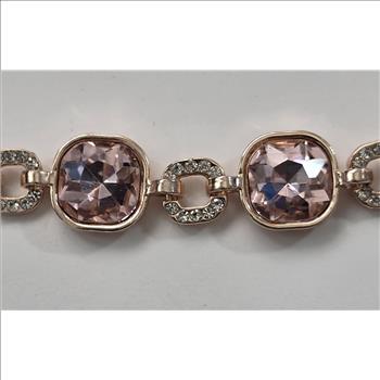 No Reserve Pink Austrian Crystal Bracelet