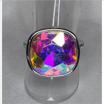 No Reserve rainbow Mystic Quartz Ring Size 5