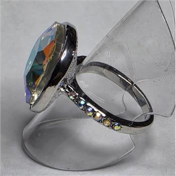 No Reserve rainbow Mystic Quartz Ring Size 5