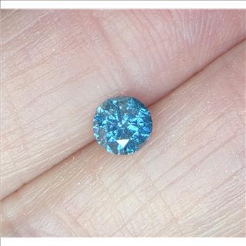 No Reserve  VVS.15 ct Blue Diamond Round Cut Loose Gemstone