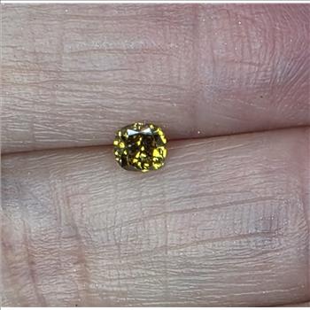 No Reserve .30 ct Natural Champagne Diamond Round Cut Loose Gemstone