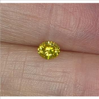 No Reserve .22 ct VS2 Natural Yellow Diamond Oval Cut Loose Gemstone