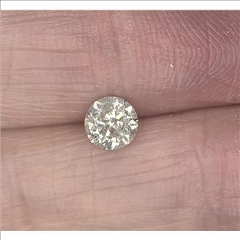 No Reserve .55 ct Natural Diamond Round Cut Loose Gemstone