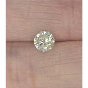 No Reserve .50 ct Natural Diamond Round Cut Loose Gemstone