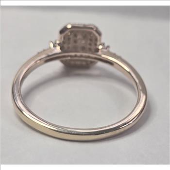 No Reserve .50 ct Natural Champagne Diamond Ring Size 11