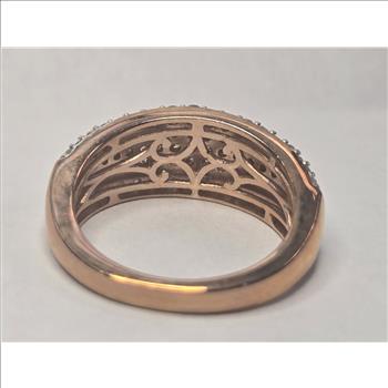 No Reserve 1.00 ct Natural Champagne Diamond Ring Size 7