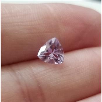No Reserve VVS Natural Amethyst Trillion Cut Loose Gemstone