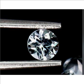 No Reserve VVS Natural Aquamarine Round Cut Loose Gemstone