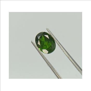No Reserve Natural Russian Chrome Diopside Oval Cut Loose Gemstone