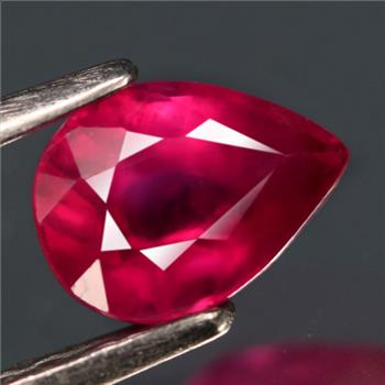 No Reserve Natura Ruby Pear Cut Loose Gemstone