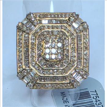 No Reserve  1.02 ct Natural Champagne Diamond RIng Size