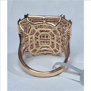 No Reserve  1.02 ct Natural Champagne Diamond RIng Size