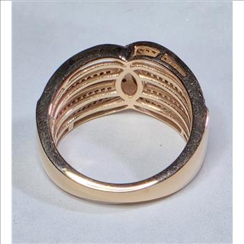 No Reserve  .51 ct Natural Diamond RIng Size 56